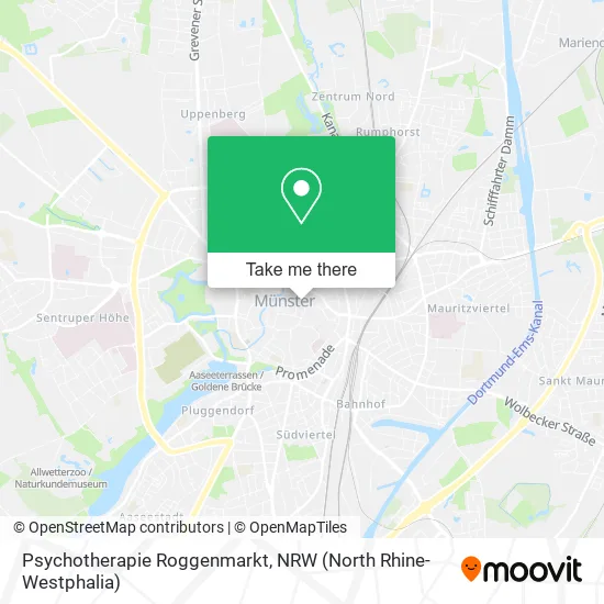 Карта Psychotherapie Roggenmarkt