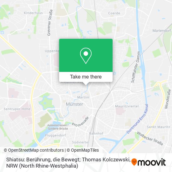 Shiatsu: Berührung, die Bewegt; Thomas Kolczewski map