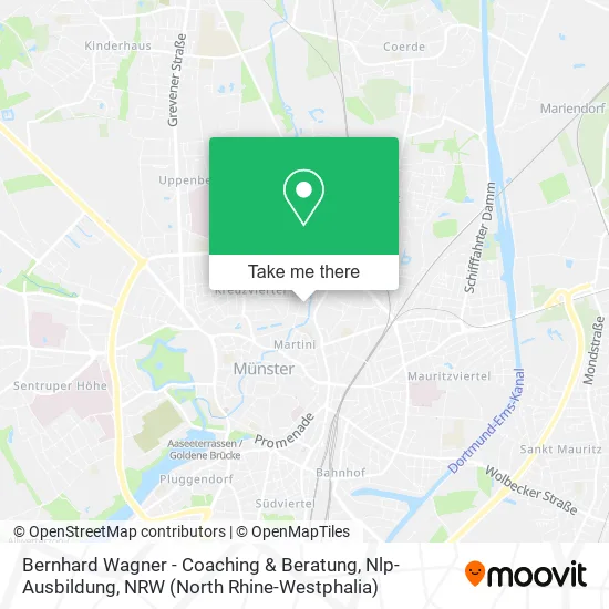 Карта Bernhard Wagner - Coaching & Beratung, Nlp-Ausbildung