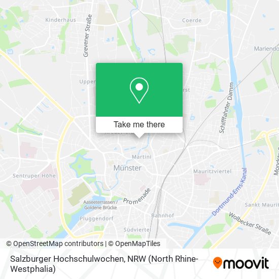 Salzburger Hochschulwochen map