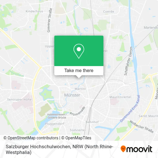 Salzburger Hochschulwochen map