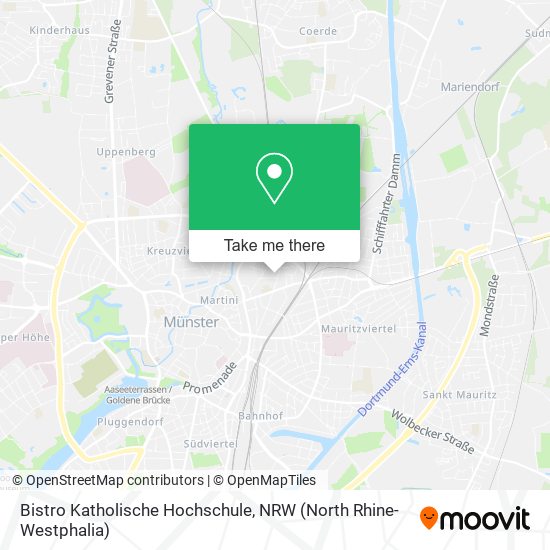 Bistro Katholische Hochschule map