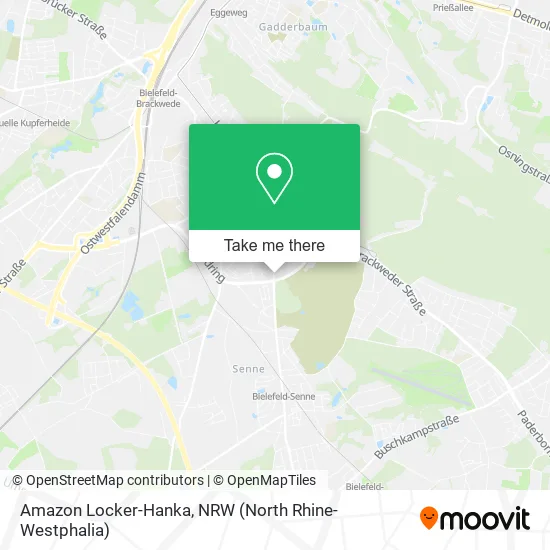 Карта Amazon Locker-Hanka