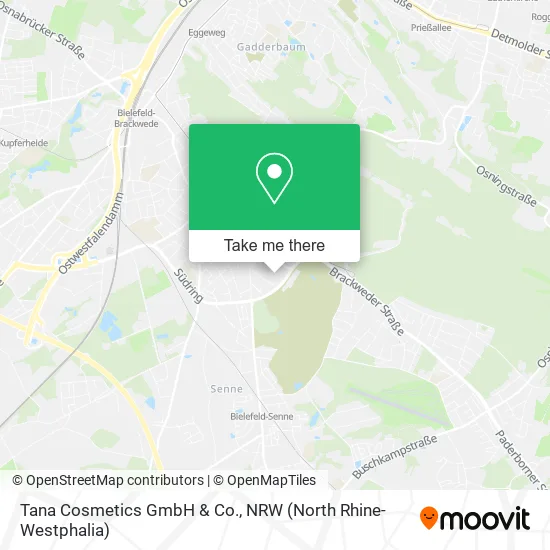 Карта Tana Cosmetics GmbH & Co.