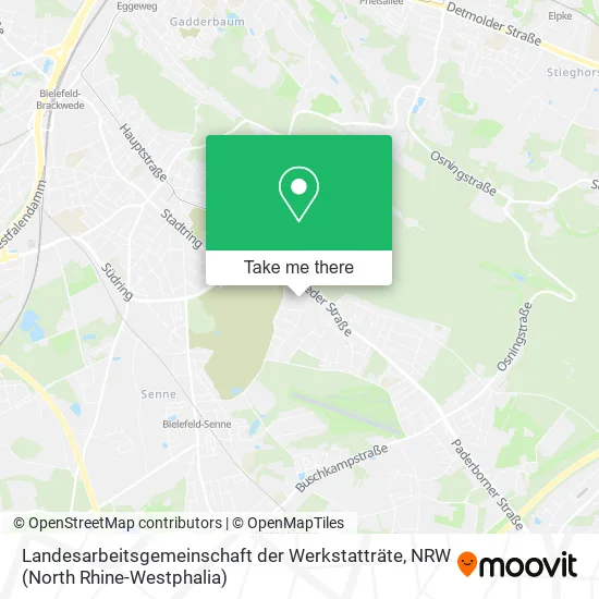 Карта Landesarbeitsgemeinschaft der Werkstatträte