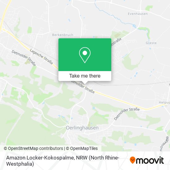 Amazon Locker-Kokospalme map