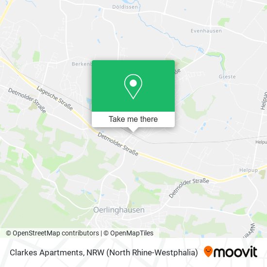 Clarkes Apartments map