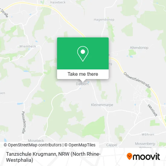 Tanzschule Krugmann map