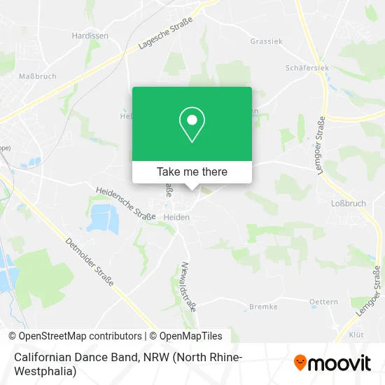 Californian Dance Band map