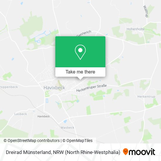 Dreirad Münsterland map