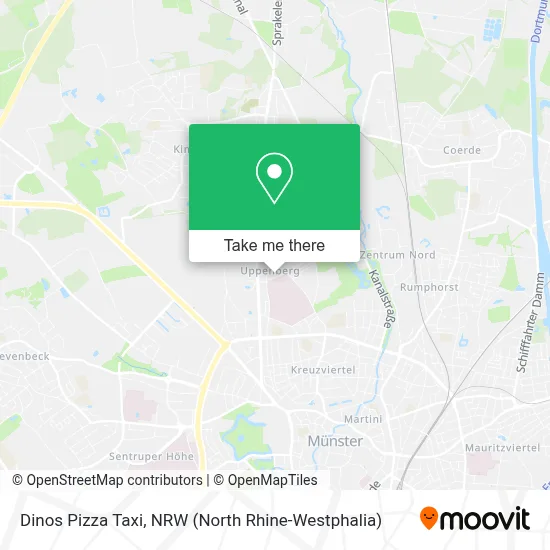 Dinos Pizza Taxi map
