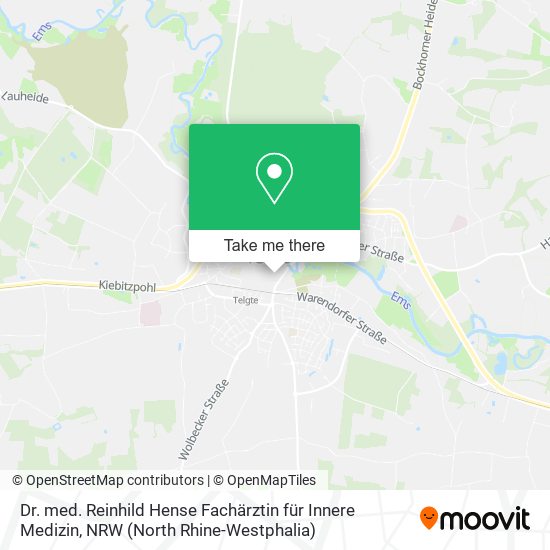 Dr. med. Reinhild Hense Fachärztin für Innere Medizin map