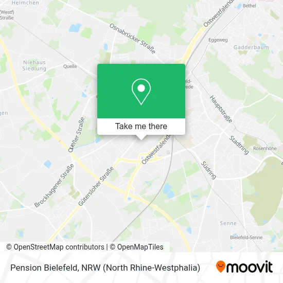 Pension Bielefeld map