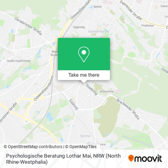 Psychologische Beratung Lothar Mai map