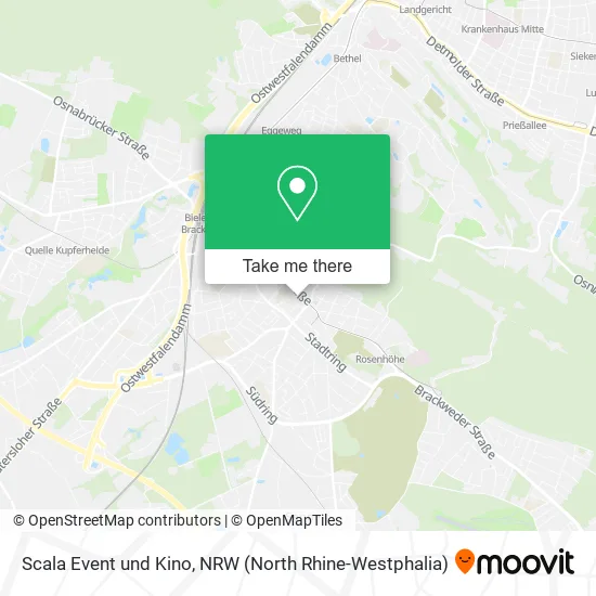 Карта Scala Event und Kino