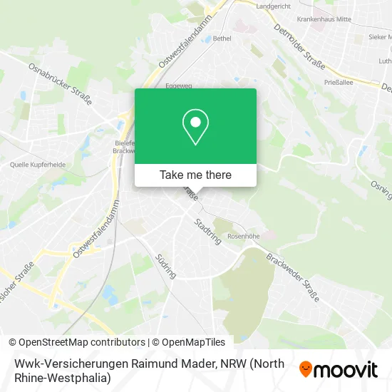 Карта Wwk-Versicherungen Raimund Mader