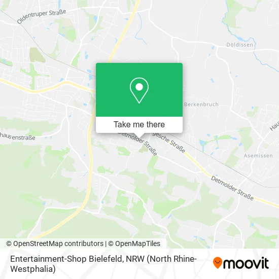 Карта Entertainment-Shop Bielefeld