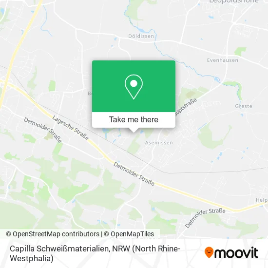 Карта Capilla Schweißmaterialien