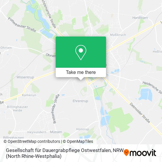 Gesellschaft für Dauergrabpflege Ostwestfalen map