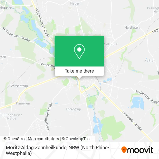 Карта Moritz Aldag Zahnheilkunde