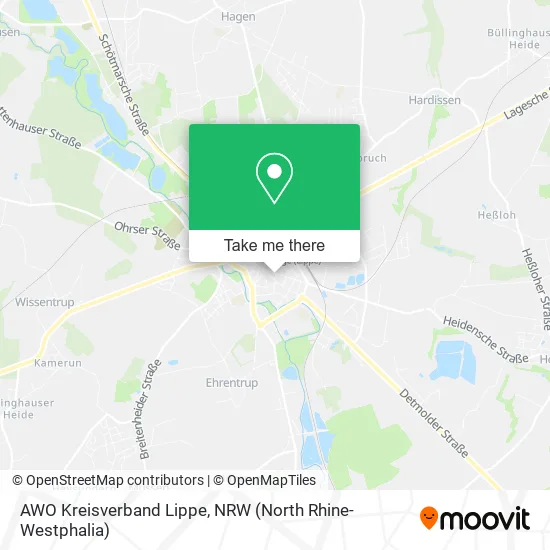 AWO Kreisverband Lippe map