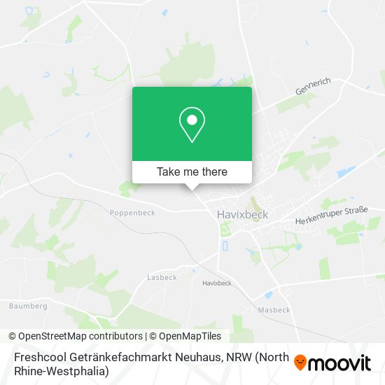 Freshcool Getränkefachmarkt Neuhaus map
