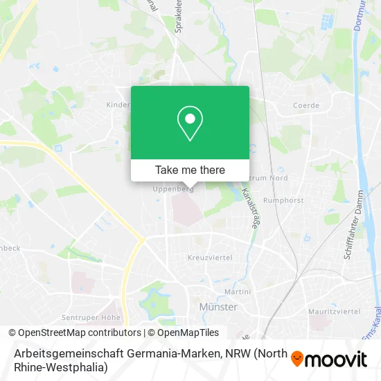 Arbeitsgemeinschaft Germania-Marken map