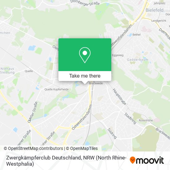 Zwergkämpferclub Deutschland map
