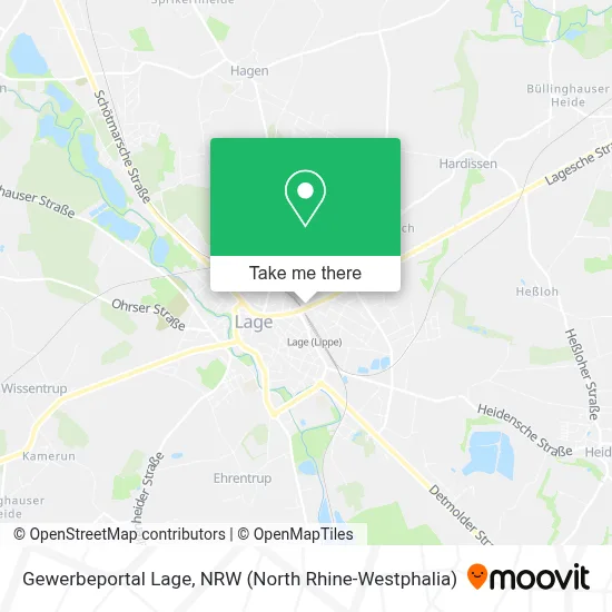 Gewerbeportal Lage map