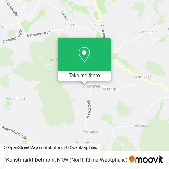 Kunstmarkt Detmold map