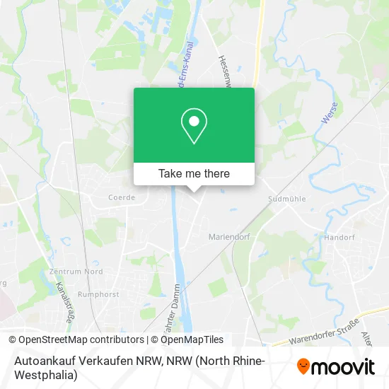 Autoankauf Verkaufen NRW map