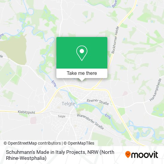 Schuhmann's Made in Italy Projects map