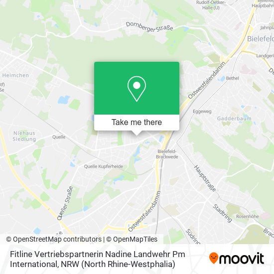 Fitline Vertriebspartnerin Nadine Landwehr Pm International map