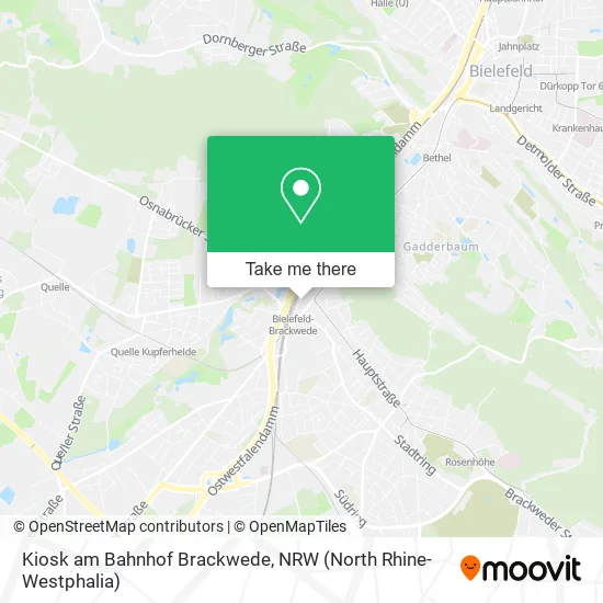 Карта Kiosk am Bahnhof Brackwede