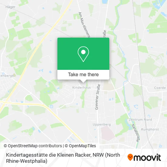 Карта Kindertagesstätte die Kleinen Racker