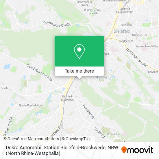 Dekra Automobil Station Bielefeld-Brackwede map