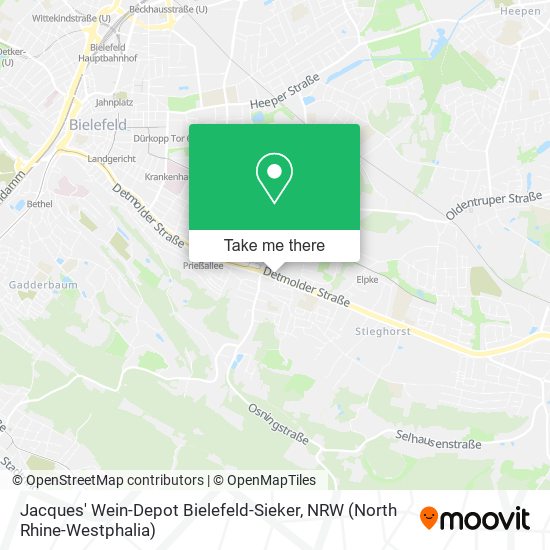 Jacques' Wein-Depot Bielefeld-Sieker map