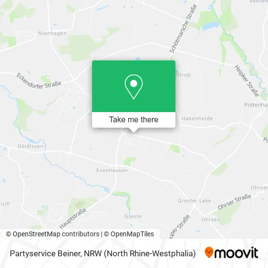 Карта Partyservice Beiner