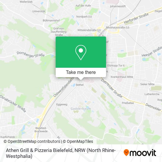 Athen Grill & Pizzeria Bielefeld map