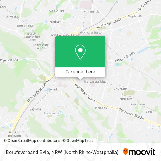 Карта Berufsverband Bvib