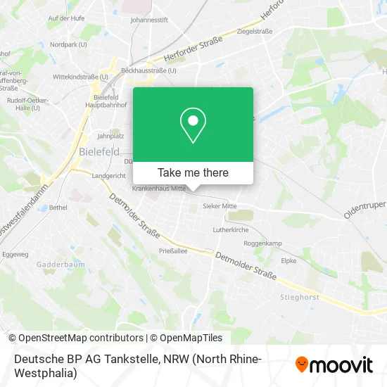 Карта Deutsche BP AG Tankstelle