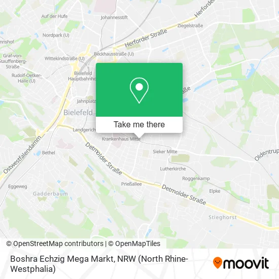 Карта Boshra Echzig Mega Markt