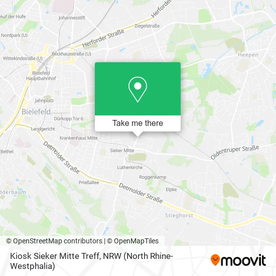 Карта Kiosk Sieker Mitte Treff