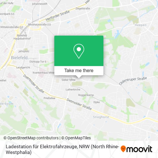 Ladestation für Elektrofahrzeuge map