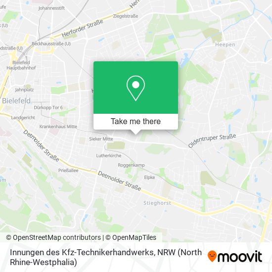 Innungen des Kfz-Technikerhandwerks map
