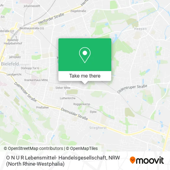 Карта O N U R Lebensmittel- Handelsgesellschaft