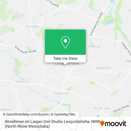 Карта Abnehmen im Liegen Owl Studio Leopoldshöhe