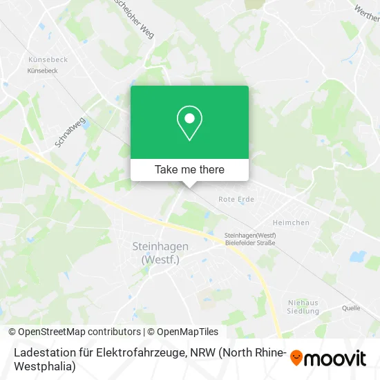 Карта Ladestation für Elektrofahrzeuge
