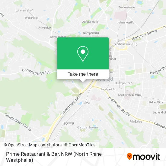 Карта Prime Restaurant & Bar