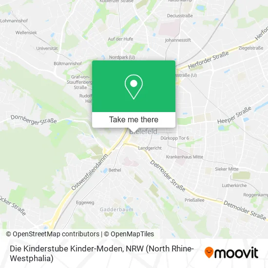 Карта Die Kinderstube Kinder-Moden